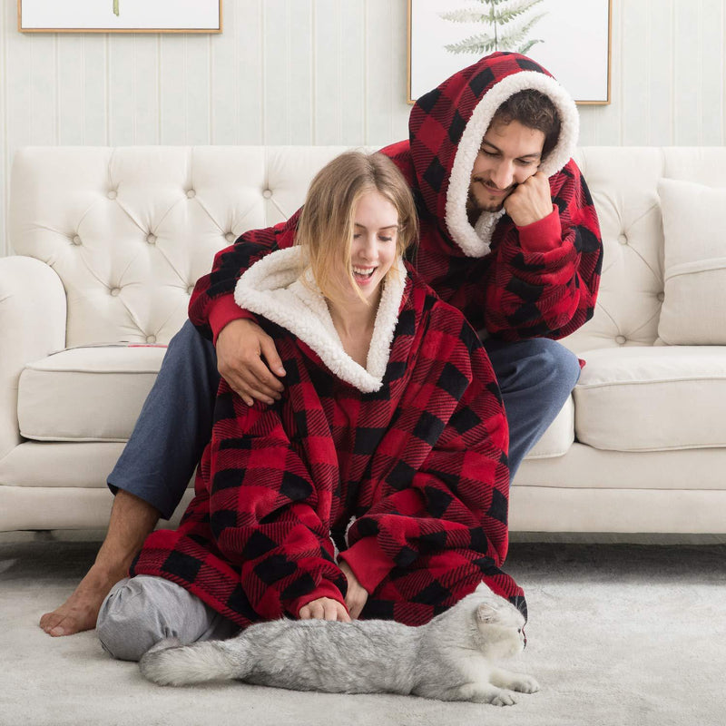Sweat à Capuche Oversize Doux pour Hiver - PanierRoyale