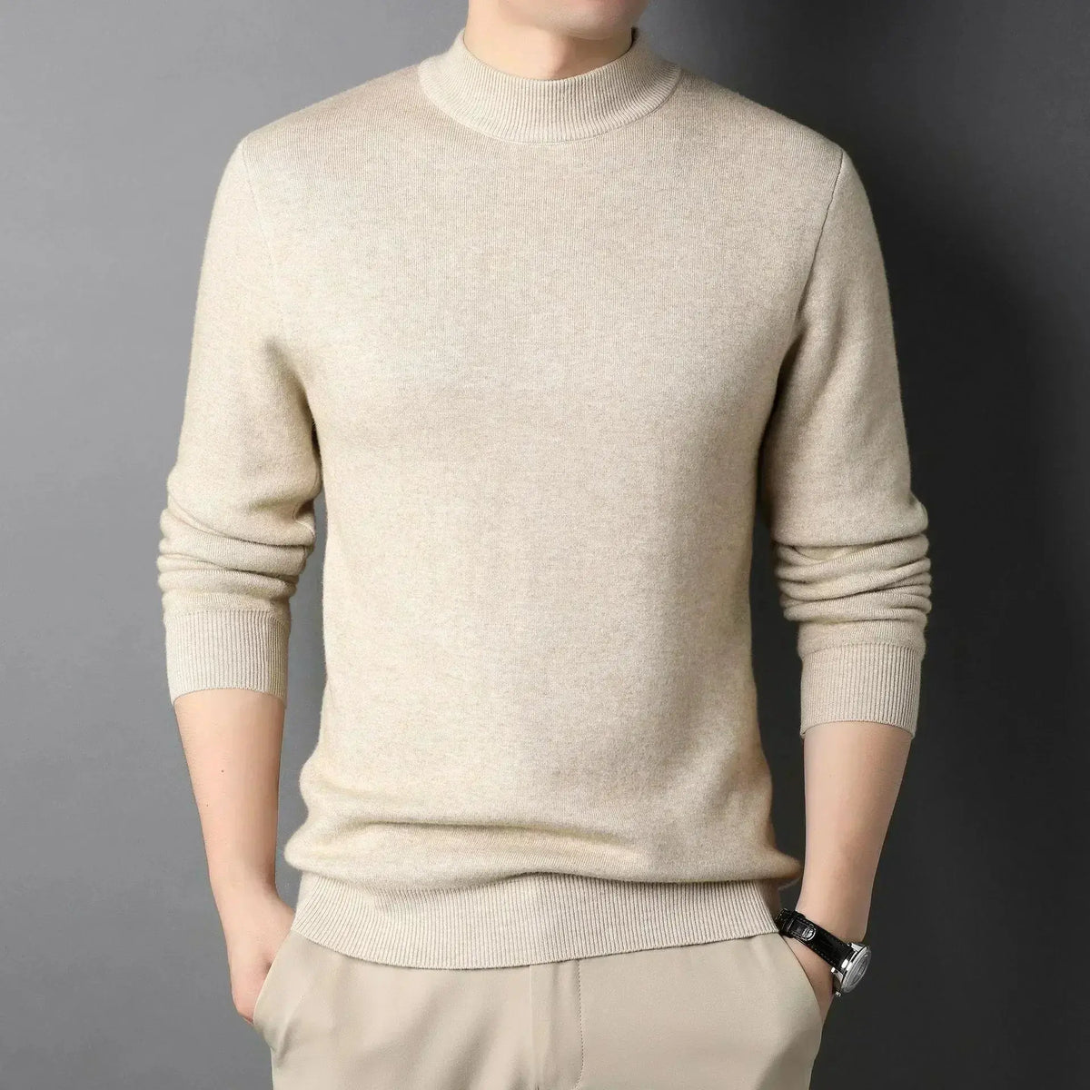 Pull Cachemire Homme Col Roulé Douillet et Confortable - PanierRoyale