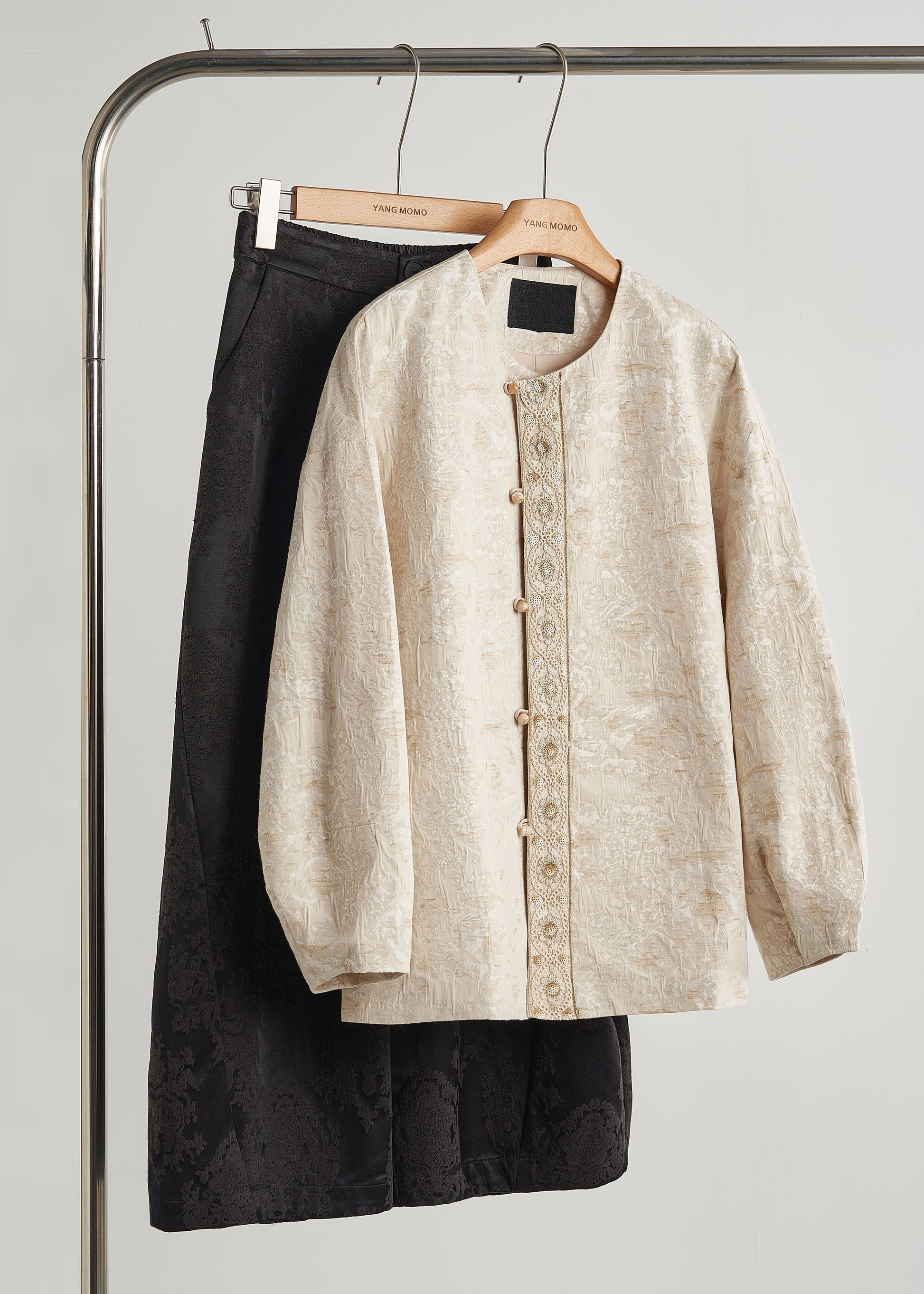 Manteaux élégants beige grand format en coton automne - EasyApparels