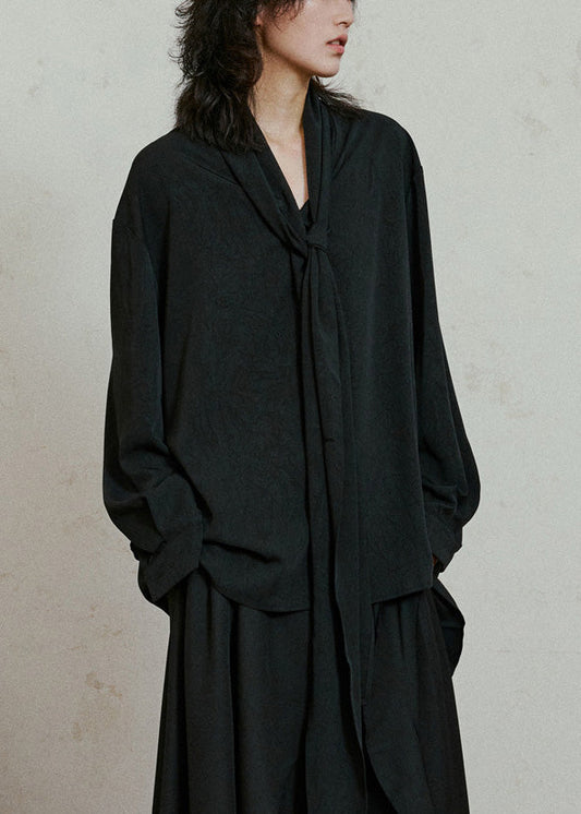 Robe patchwork noir élégant pour femme automne - EasyApparels