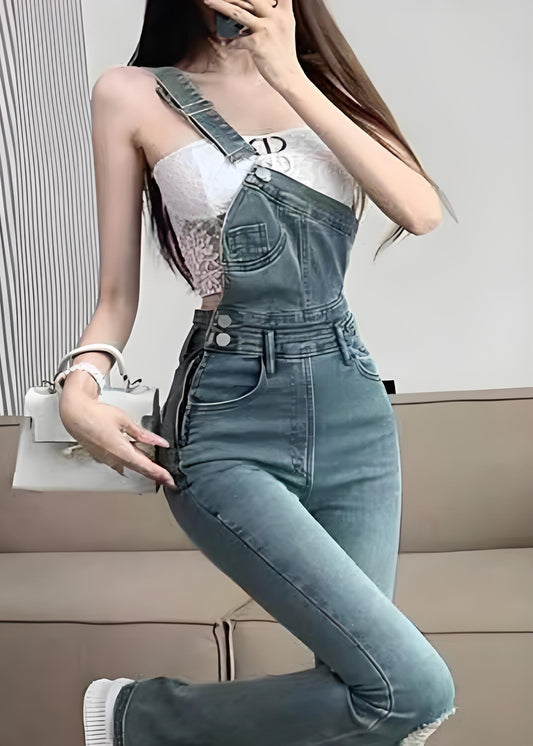 Jean déchiré bleu casual pour femme avec poches - EasyApparels