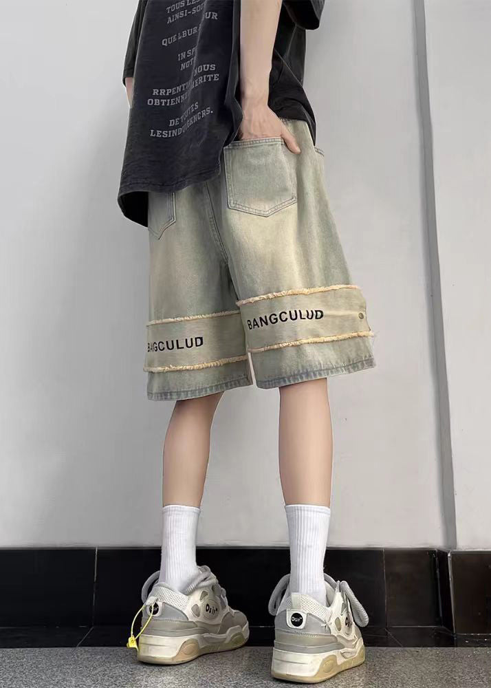 Court Jean Décontracté Bleu Homme Été - EasyApparels