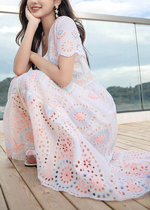 Robe décontractée en lin léger pour femme été - EasyApparels
