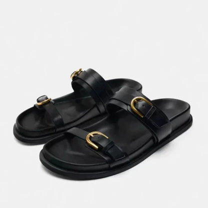 ChicLuxe™ – Sandales Femme à Plateforme Imprimé Léopard Confortables