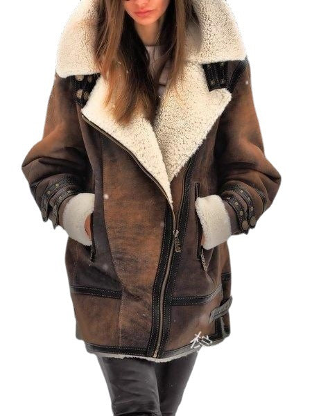 Manteau Femme Hiver Élégant et Doux en Polaire Chaude - PanierRoyale