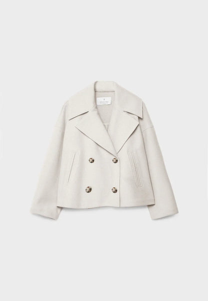 Veste Courte Femme Double Boutonnage Coupe Ajustée - PanierRoyale