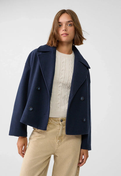 Veste Courte Femme Double Boutonnage Coupe Ajustée