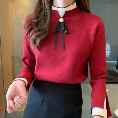 Pull Femme Col Roulé Chaud Hiver