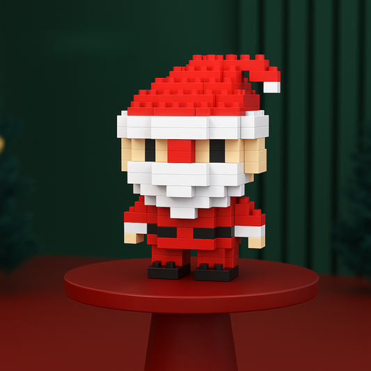 Figurines Père Noël en LEGO Décoration de Noël - PanierRoyale