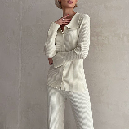 Costume Femme Élégant Pull et Pantalon Tailleur - PanierRoyale
