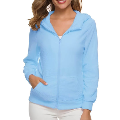 Pull Environ 3/4 Manches Douillet avec Poches et Zip