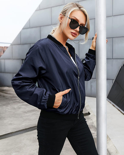 Veste Zippée Femme Coton Confort Coupe Décontractée