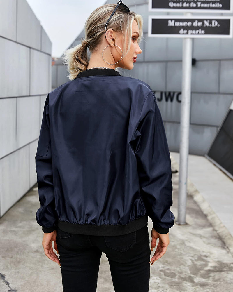 Veste Zippée Femme Coton Confort Coupe Décontractée