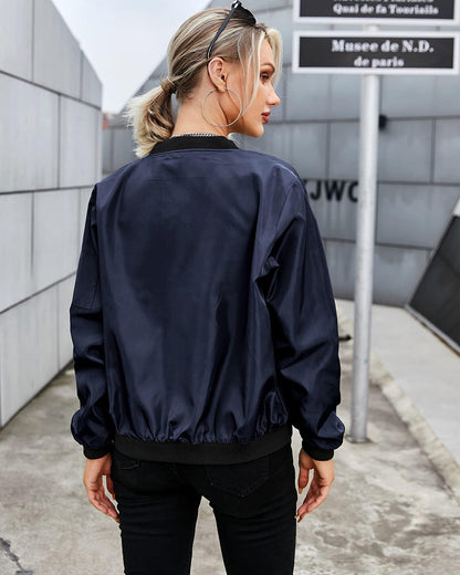 Veste Zippée Femme Coton Confort Coupe Décontractée