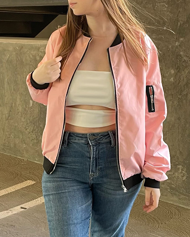 Veste Zippée Femme Coton Confort Coupe Décontractée