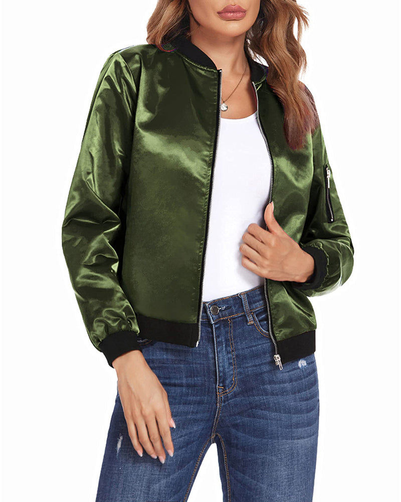Veste Zippée Femme Coton Confort Coupe Décontractée