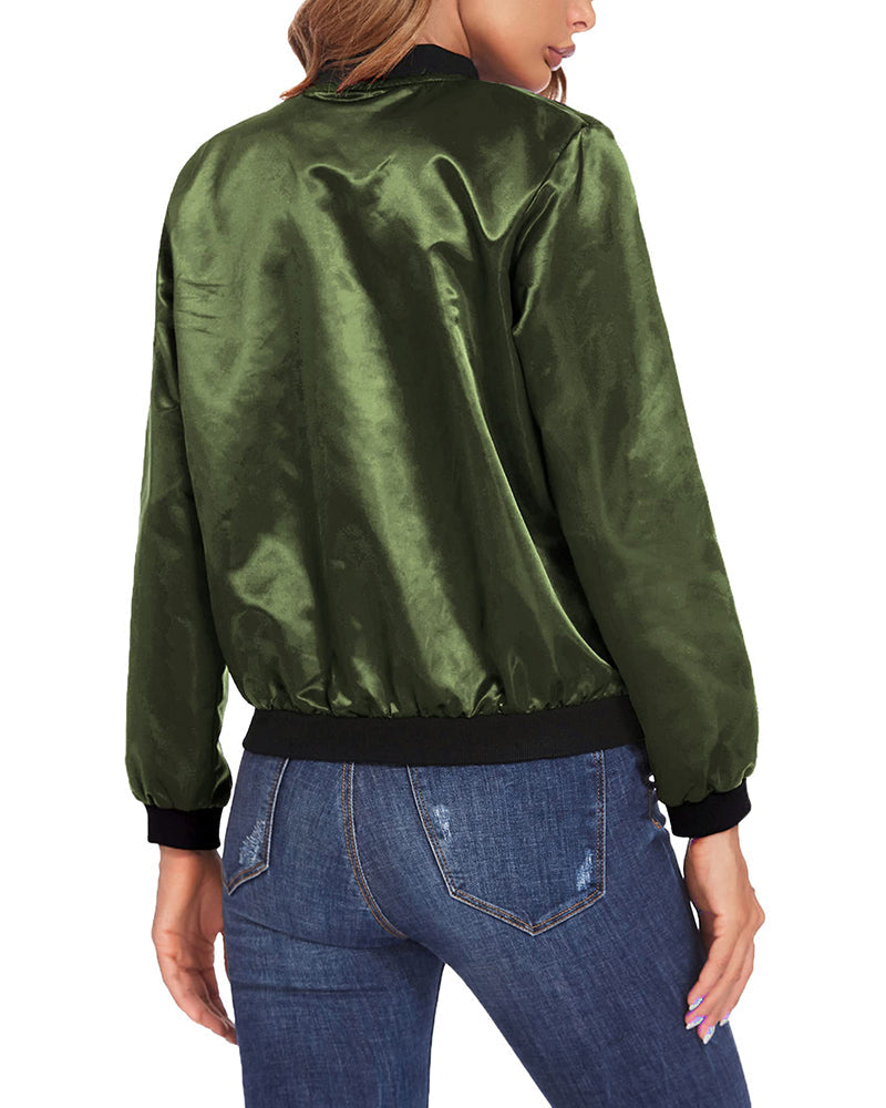 Veste Zippée Femme Coton Confort Coupe Décontractée