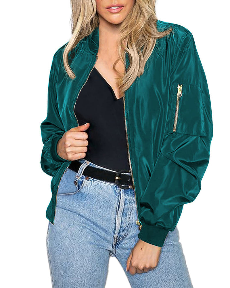 Veste Zippée Femme Coton Confort Coupe Décontractée