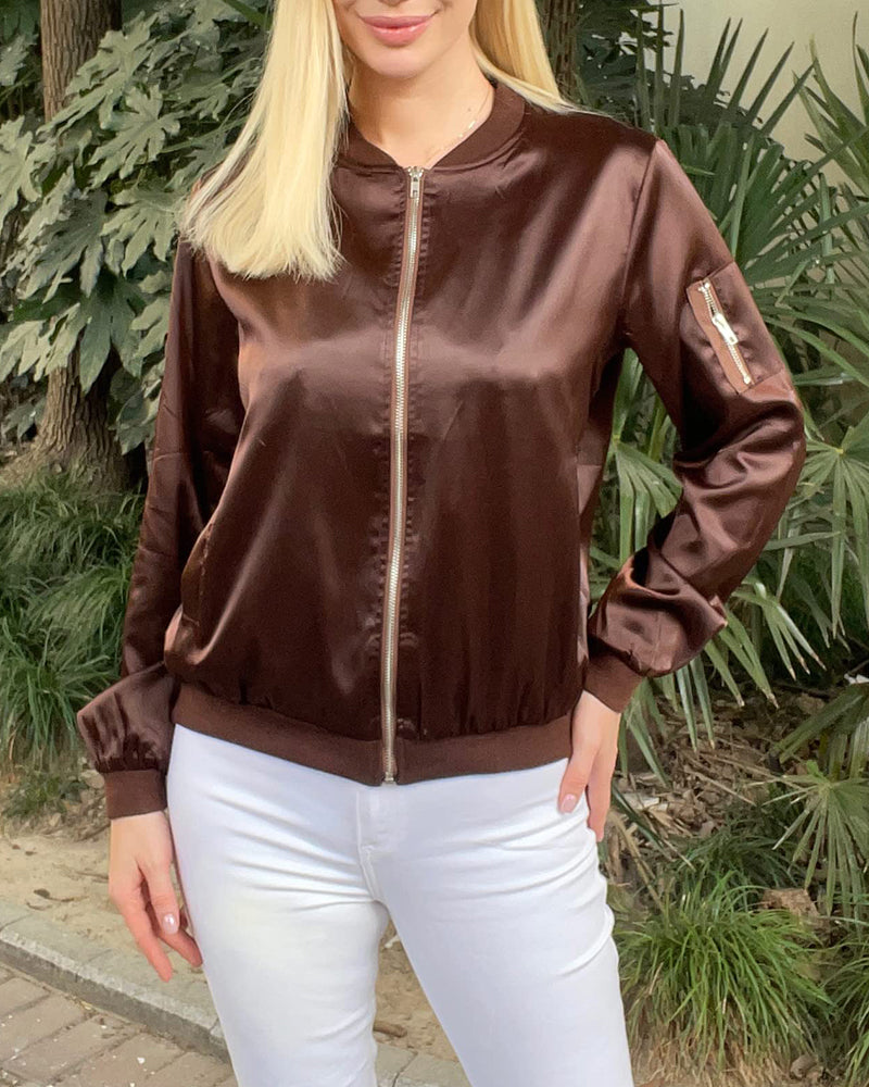 Veste Zippée Femme Coton Confort Coupe Décontractée