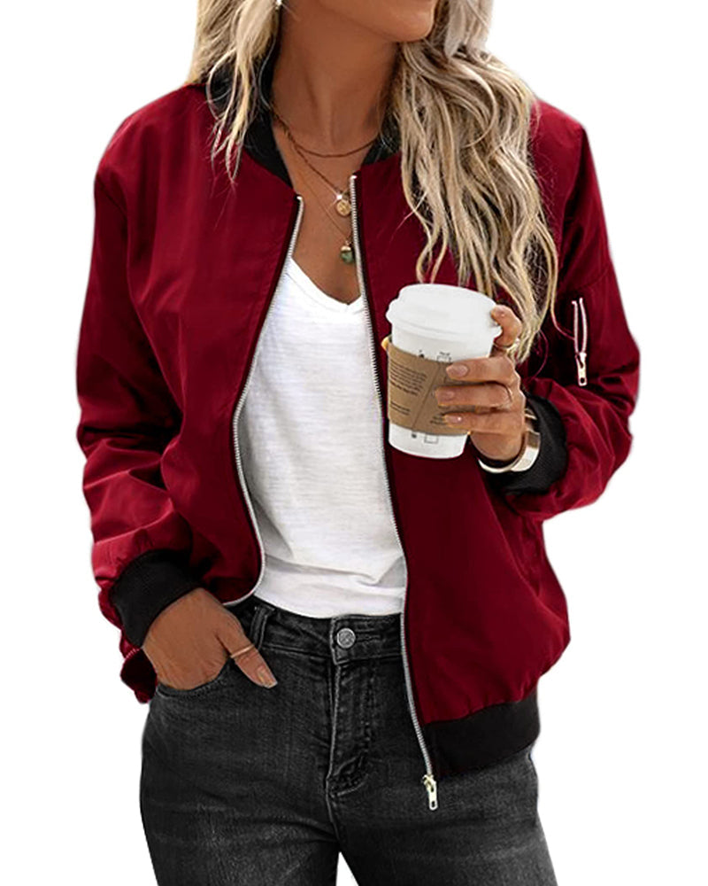 Veste Zippée Femme Coton Confort Coupe Décontractée