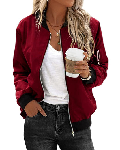 Veste Zippée Femme Coton Confort Coupe Décontractée