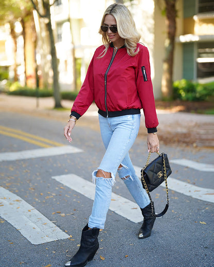 Veste Zippée Femme Coton Confort Coupe Décontractée