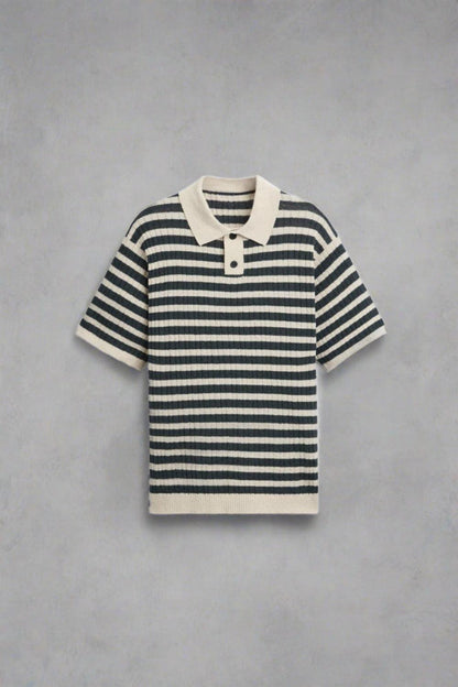 Polo Rayé Classique en Coton - BerlinGlamour