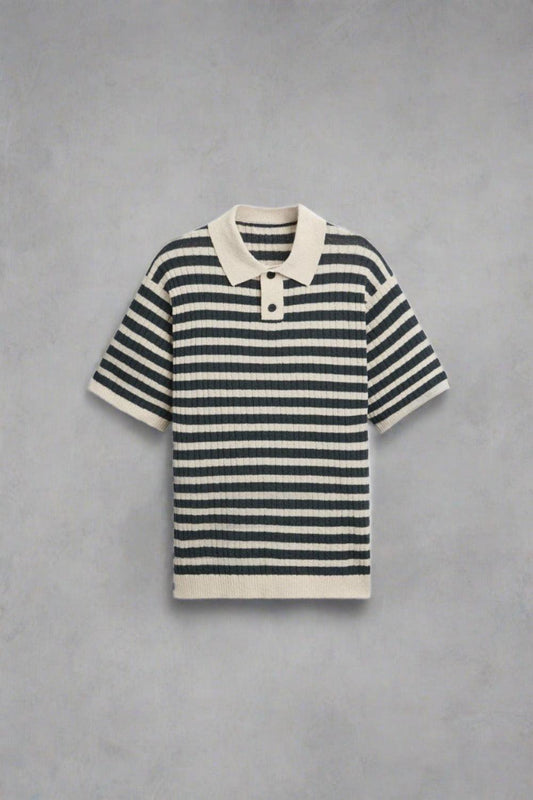 Polo Rayé Classique en Coton - BerlinGlamour