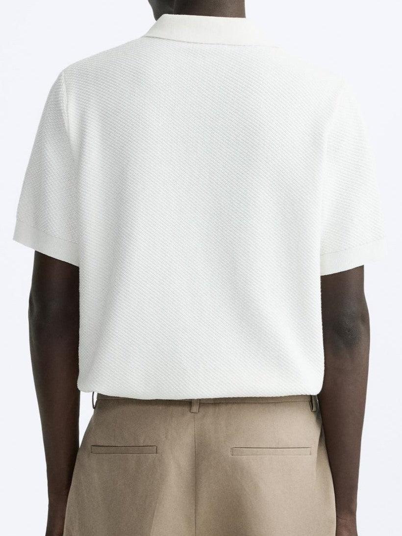 Chemise Poloshirt Coton Blanc Classique