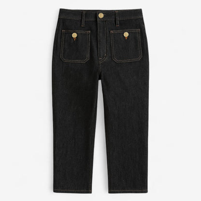 Pantalon Taille Haute Élégant pour Femme avec Poches Latérales - PanierRoyale