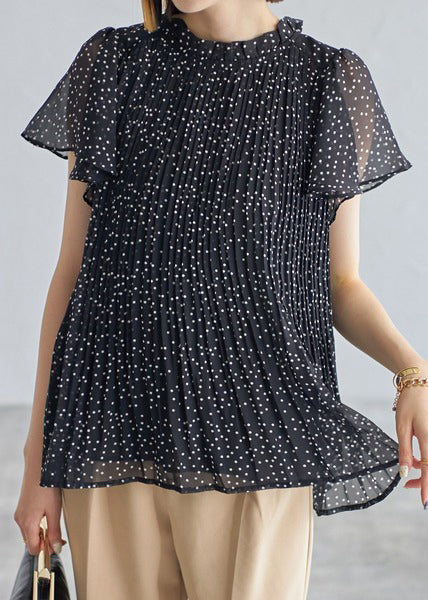 Chemises en mousseline légères à pois pour femme été - EasyApparels