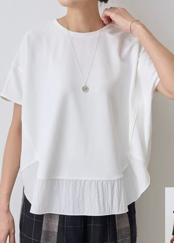 Grand débardeur blanc en coton confortable et ample - EasyApparels