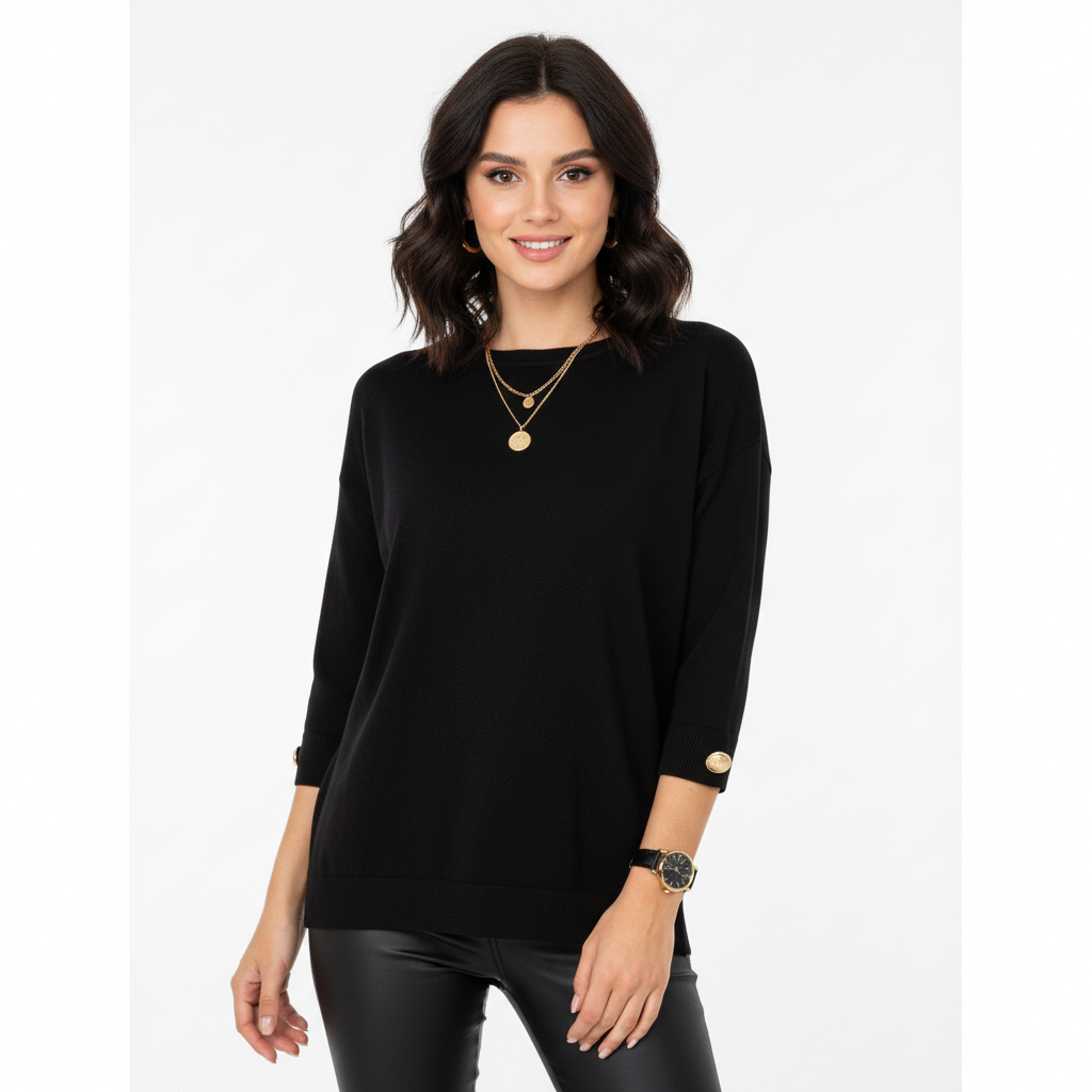 Pull Grande Taille Femme Confortable avec Fermeture Éclair