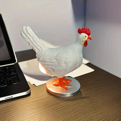 CluckGlow™ – Lampe de Table Œuf en Résine Éclairage Doux USB