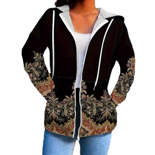 Manteau d'hiver à capuche Noir