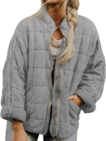 Veste polaire femme longue manches verte hiver chaud