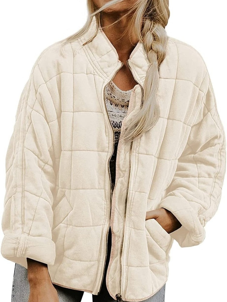 Veste polaire femme longue manches verte hiver chaud