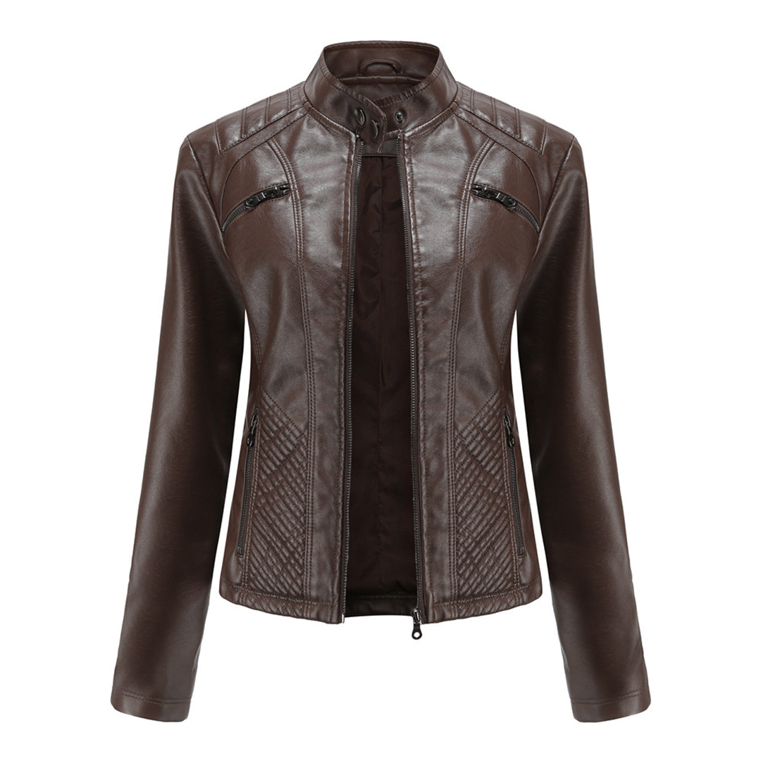 Veste Femme Modeuse à Poches et Épaules Padded
