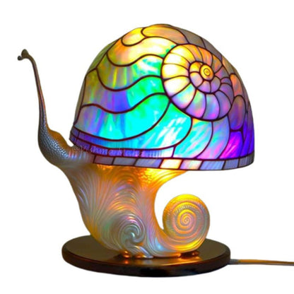 Colorique™ – lampe de table couleurs vives, verre teinté & base résine