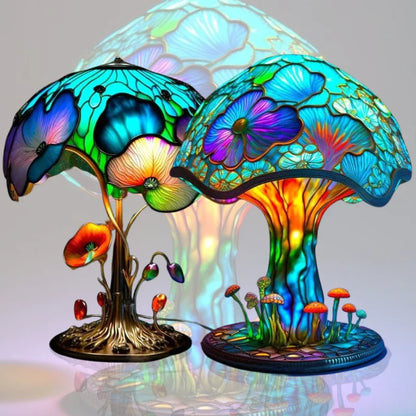 Colorique™ – lampe de table couleurs vives, verre teinté & base résine