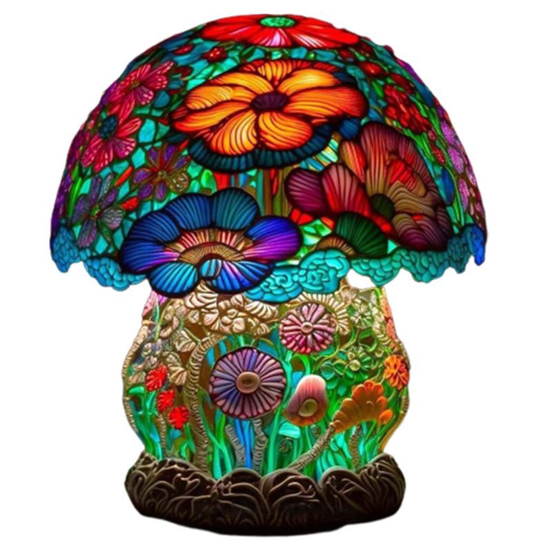 Colorique™ – lampe de table couleurs vives, verre teinté & base résine