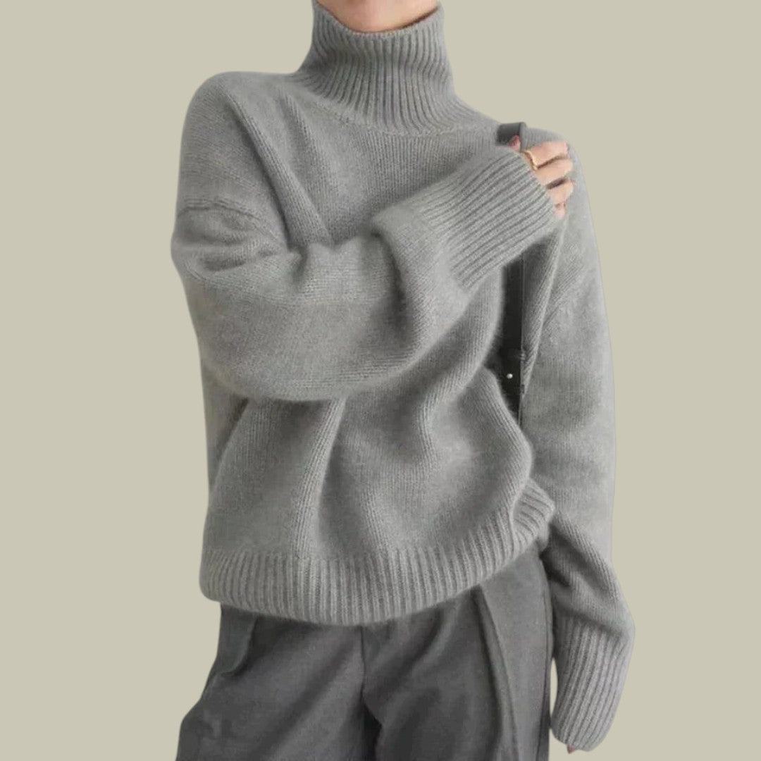 Pull Femme Col Rond en Laine Mérinos Douce
