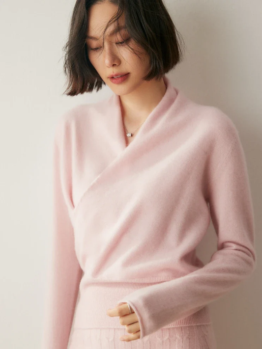 Pull femme élégant en maille avec col montant - BerlinGlamour