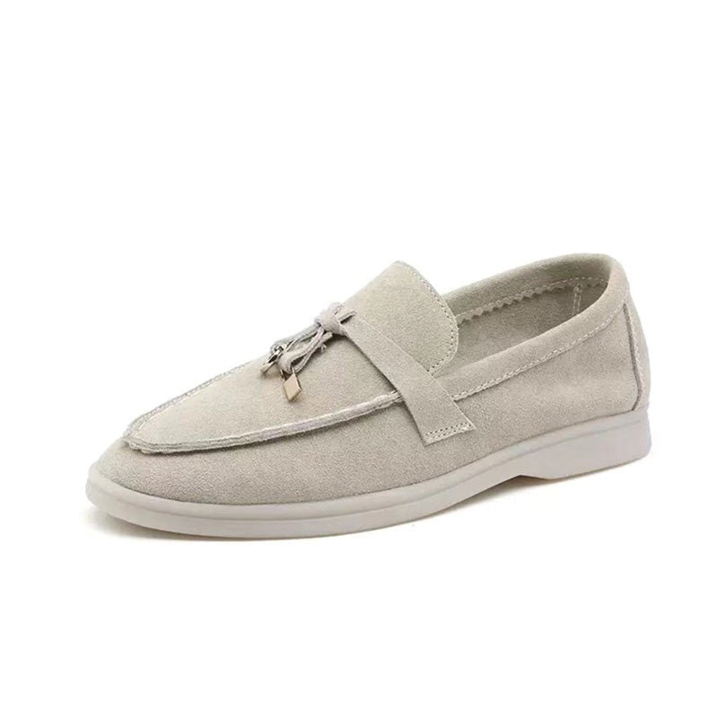 Mocassins Femme Élégants - Chaussures Cuir Souple avec Talon Plat - PanierRoyale