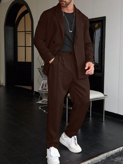 Costume Homme Taille Slim Classique pour Mariage et Bureau