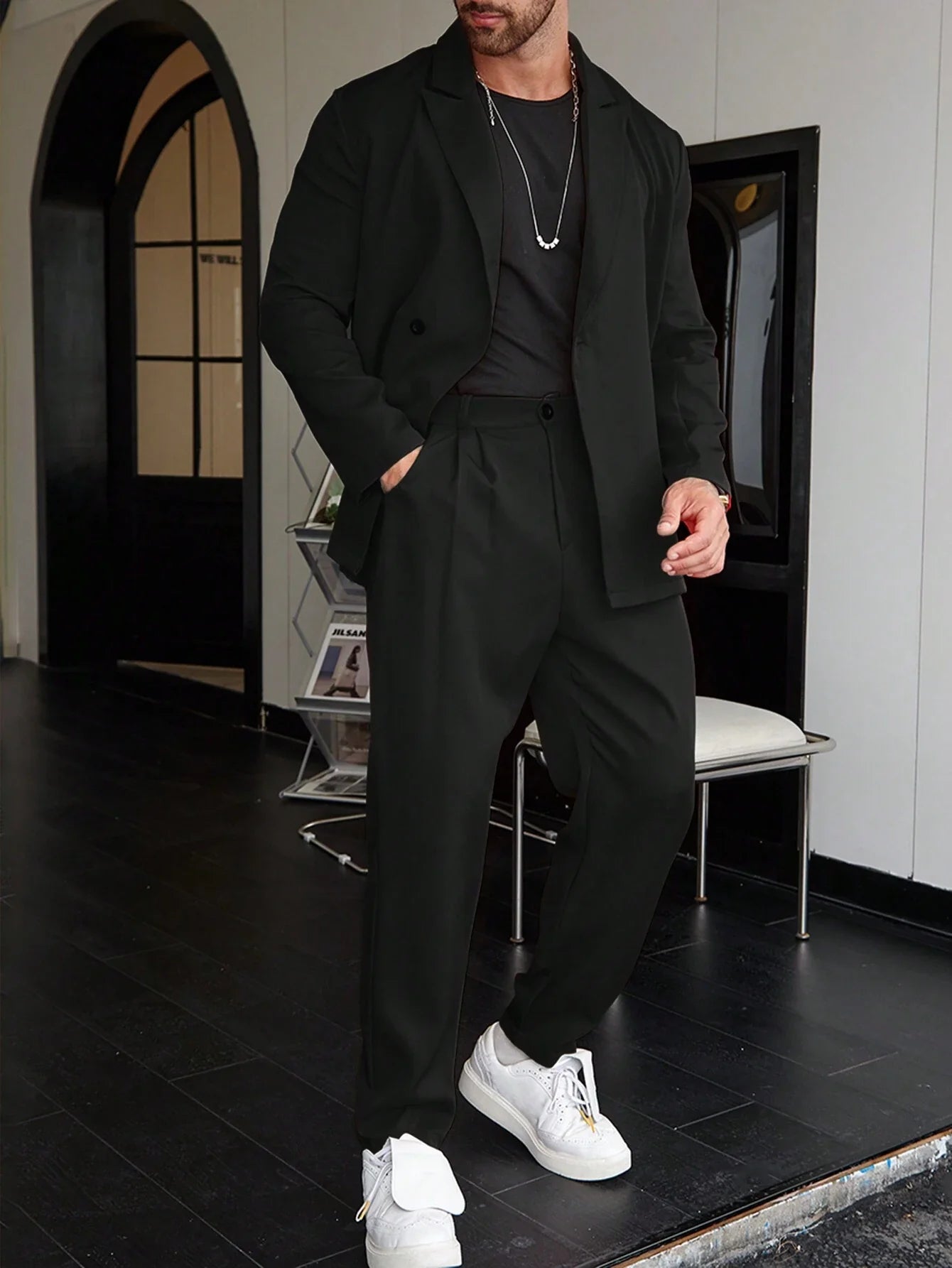 Costume Homme Taille Slim Classique pour Mariage et Bureau - PanierRoyale