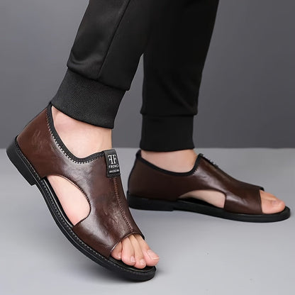 Sandales Homme Cuir Confort pour Randonnée et Plage - PanierRoyale