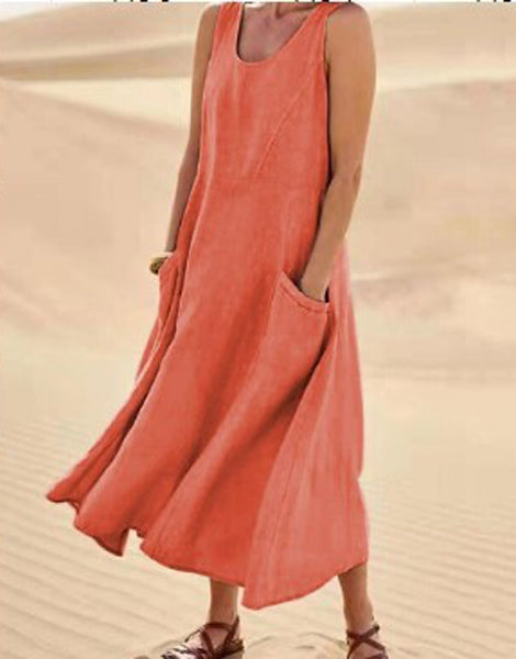 Robe Décontractée en Coton pour Femme au Quotidien