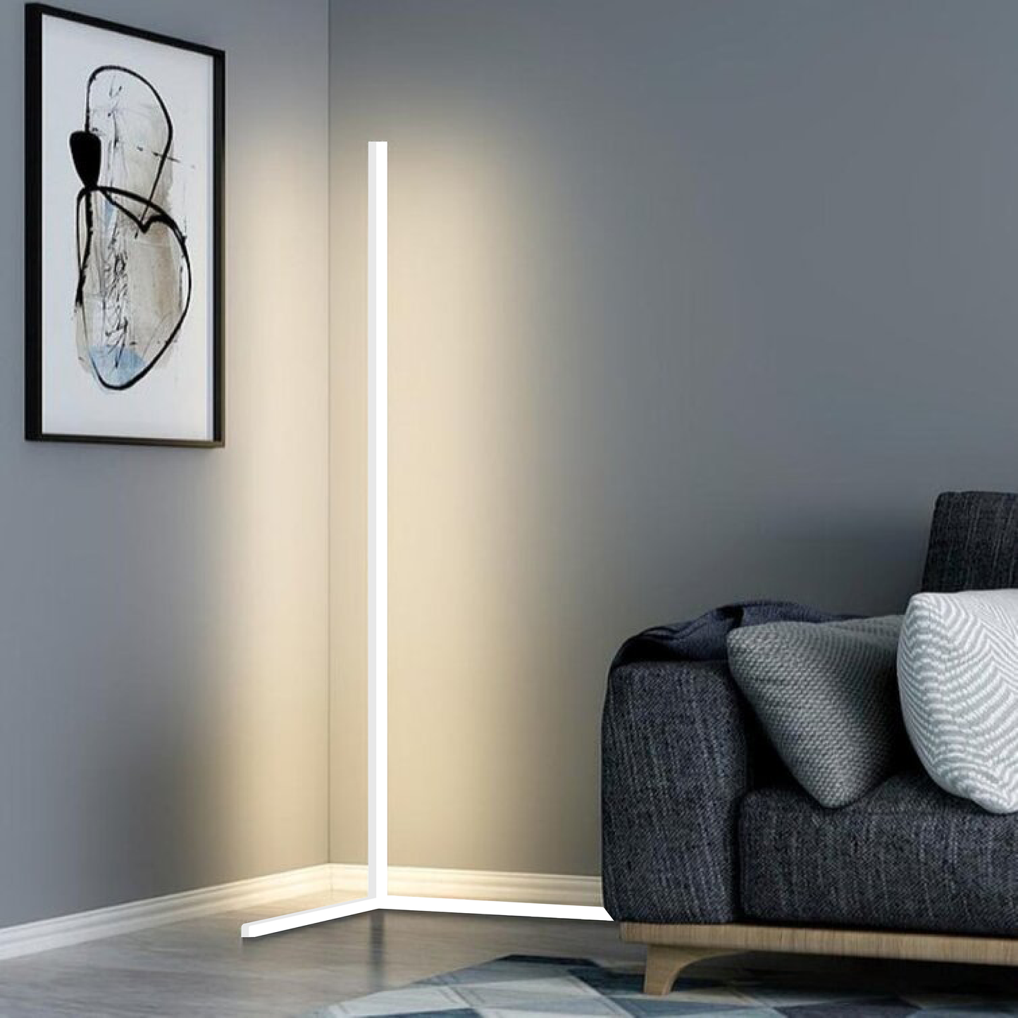 Lampe LED Intérieure Noire Design Élégant