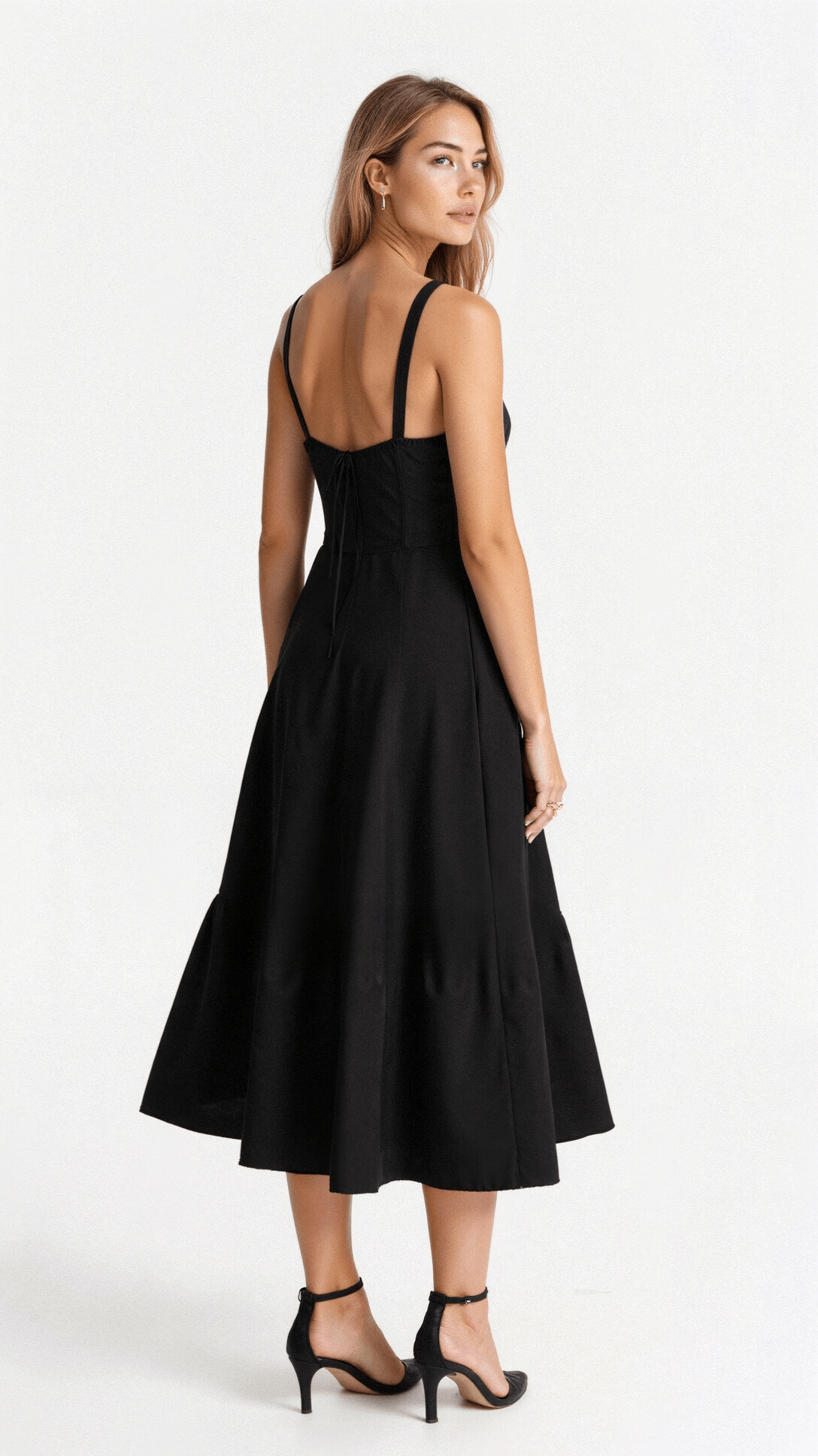 Robe Moulante Femme avec Jupon Fluide